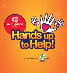 Murugappa Hands up to help initiative Logo - Digital initiatives
