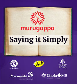 Murugappa Saying it Simply Logo - Digital initiatives